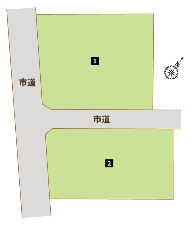【深谷市田中　区画図】