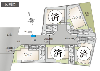 【区画図】 | 【仲介手数料無料！！】川崎市麻生区王禅寺東4丁目　新築戸建て（全5棟）4号棟　5080万円