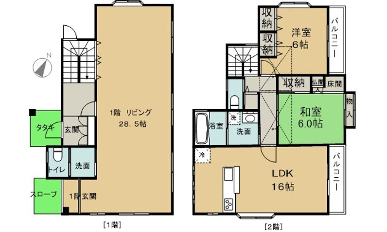 西区高須台５丁目の間取り