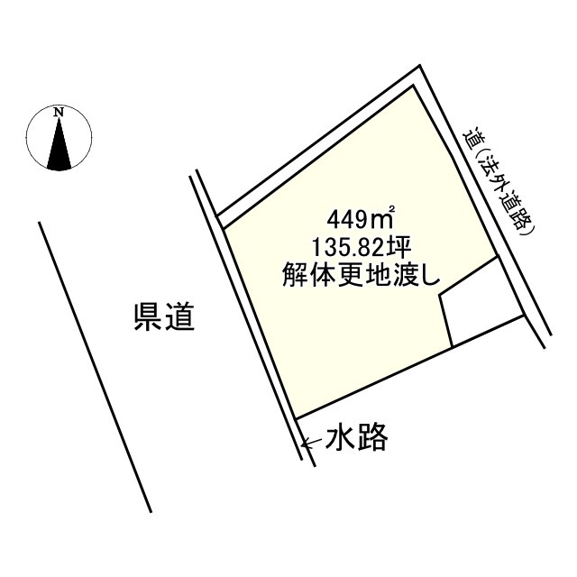 西条市喜多川731-2　売土地の土地図
