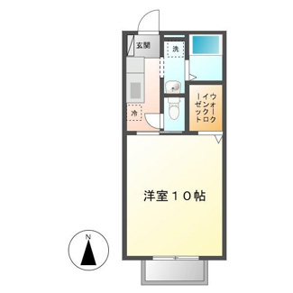【間取り】 | ウェル上加茂 | 1K