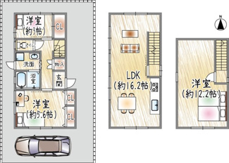 【間取り】 | 野上5丁目 | 3LDK
