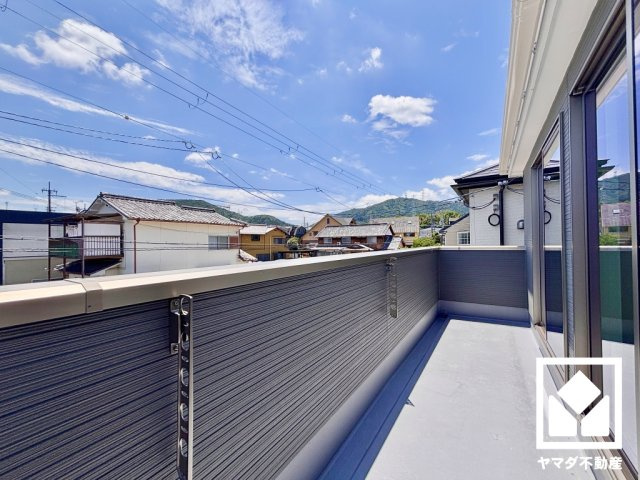 大津市千町2丁目　第1期のバルコニー
