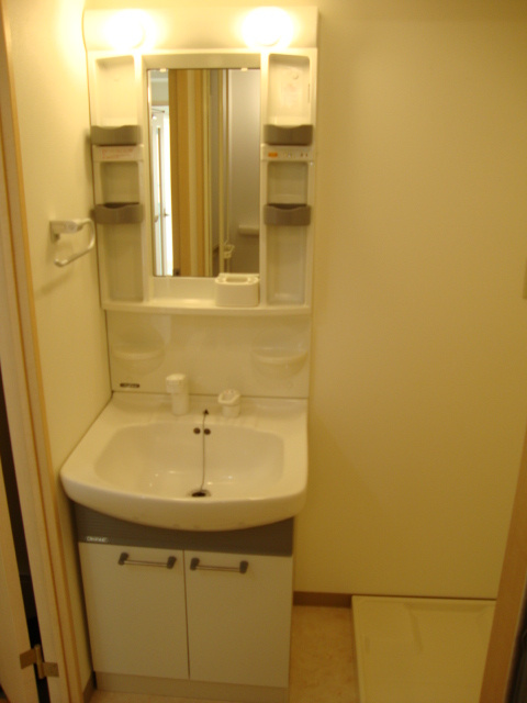 桜レジデンシャルの洗面所|忙しい朝には欠かせない洗面所です