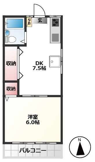 コーポあすかの間取り