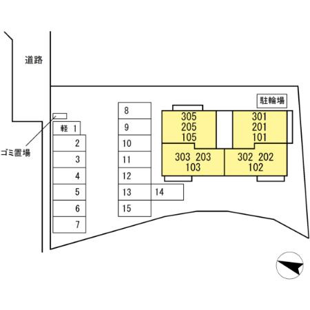【区画図】 | ディアライズ春日町　B棟