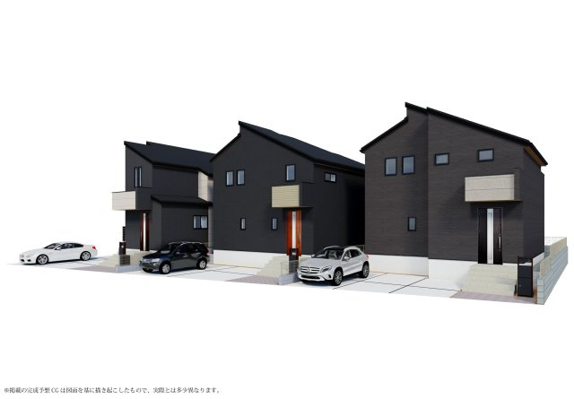 東村山市秋津町2丁目 全3棟 新築分譲住宅の外観パース