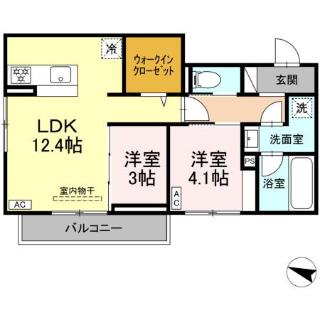 【間取り】 | ディアライズ春日町　B棟