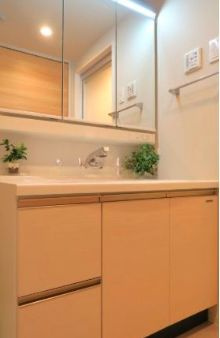 【洗面所】 | パークキューブ上野桜木 | コンパクトで使いやすい洗面所