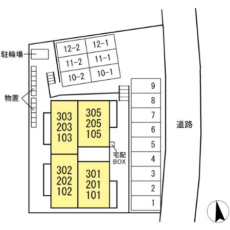 ベルディールの区画図