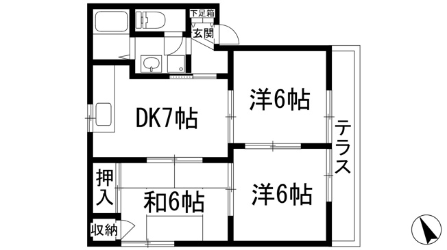 【間取り】 | メゾンデールクレアA棟