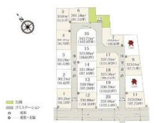 【区画図】 | 羽生市砂山第1期　ワイウッドコート　新築戸建　全20棟　1号棟