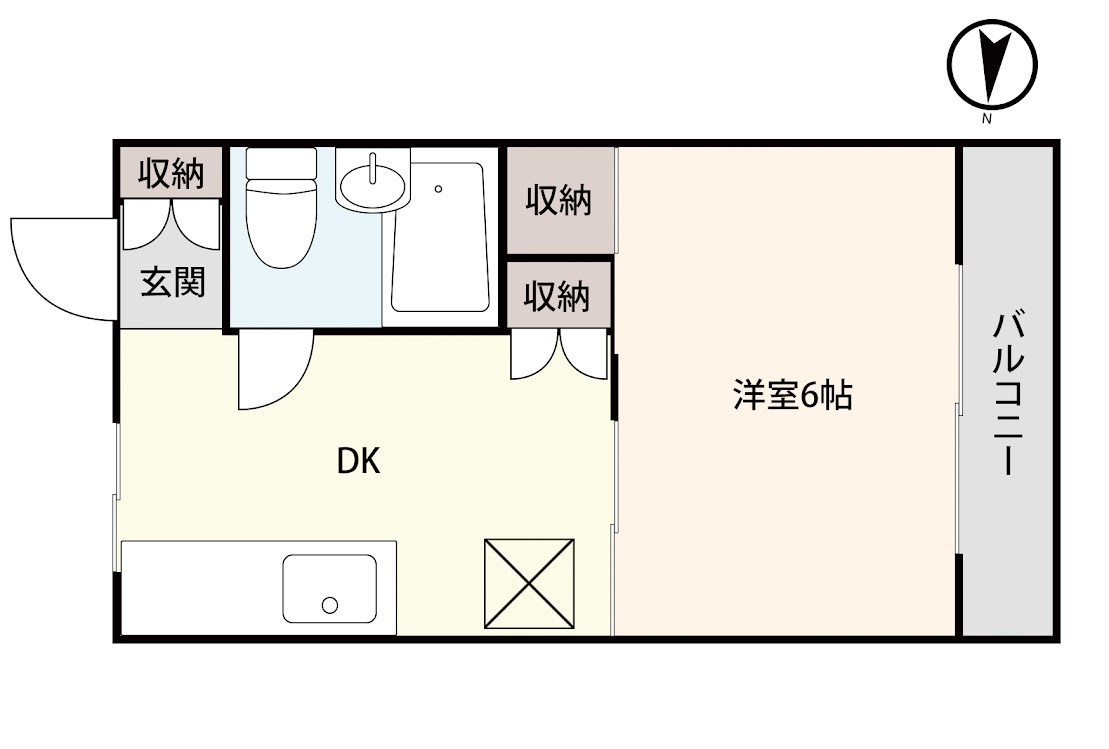 ラ・ネージュ上越Ⅱの間取り