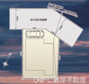 寒川町一之宮３丁目　中古戸建の区画図|区画図です。