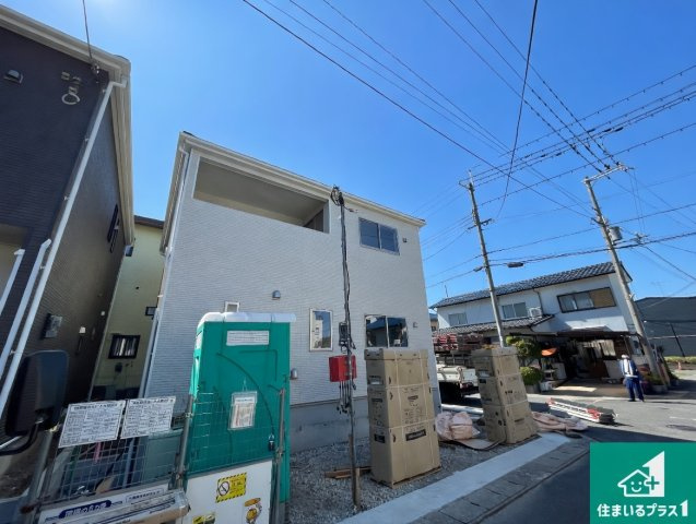 亀岡市大井町小金岐　第2期　新築一戸建ての外観|周辺は落ち着いた街並みの住宅地！子育てがしやすい住環境です！まだ未完成ですが、現地でしかわからない事もございます。是非一度ご覧ください。
