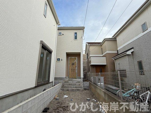 茅ヶ崎市南湖２丁目　新築戸建の外観|12月19日撮影　建築中　現地外観