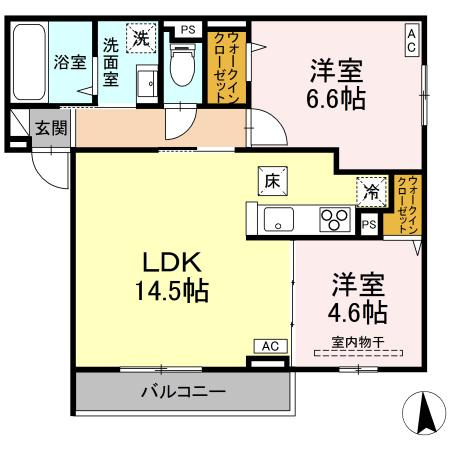 RESUA向中野　A棟の間取り