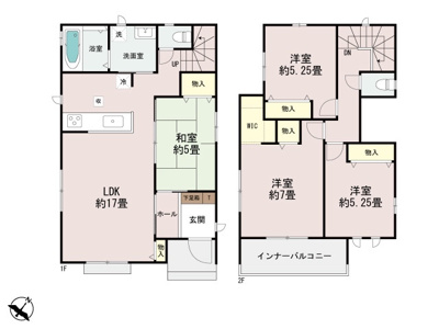 【外観パース】 | 八重瀬町具志頭（全5棟）E号棟 | 外観パースです