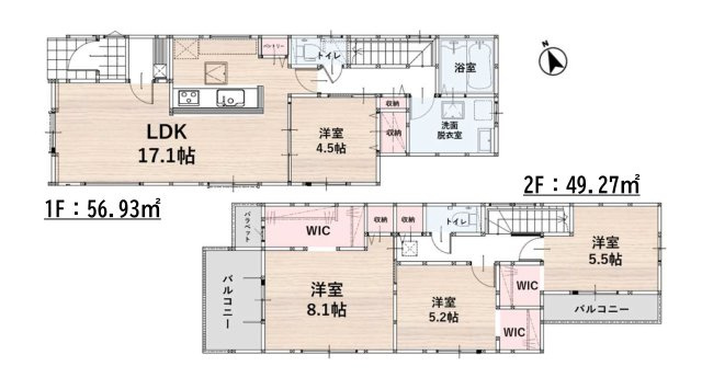 春日市桜ヶ丘6丁目第2-4棟（3号棟）の間取り