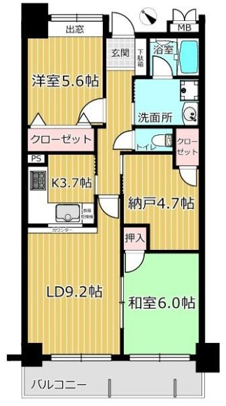 ル・セール明石の間取り