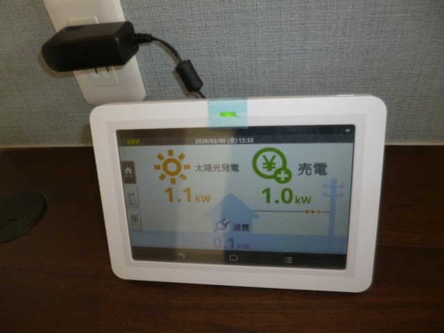 倉敷市福島のアパートの設備|太陽光発電メーター