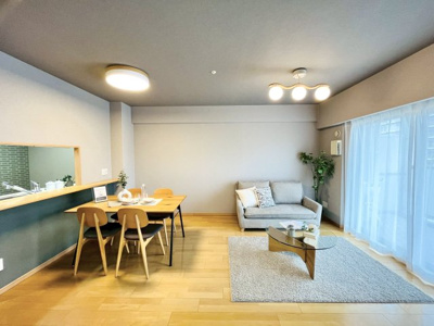 【居間・リビング】 | 森都OSAKAウエストヴィル | LDK（約13.0帖）