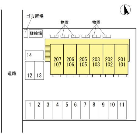 プラムコートの区画図