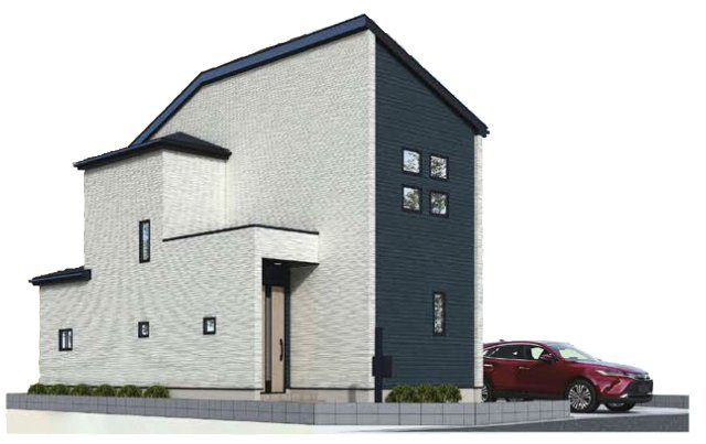 新築建売・新築戸建て　行田市桜町　GRAFARE　全1棟の外観パース|■完成予想図になります。