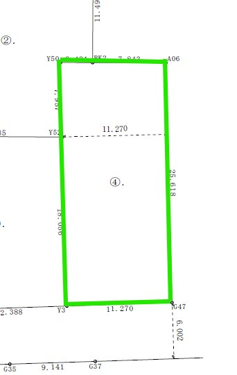 前橋市元総社町Ｂ４区画の区画図