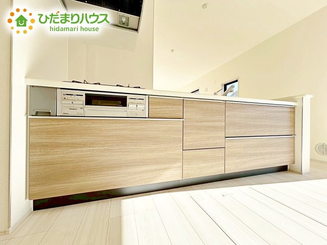 【キッチン】 | 水戸市姫子4期　新築戸建　 | 料理をしながらでも、ご家族との会話を楽しめる対面式キッチン♪