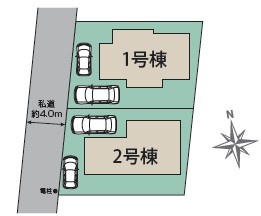 西東京市芝久保町4丁目　新築一戸建　西武新宿線　花小金井の区画図