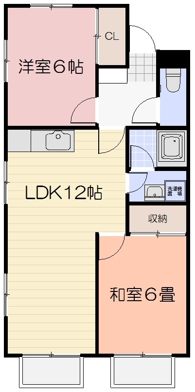 メゾンニューライフＡ棟の間取り