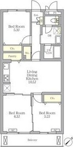 【間取り】 | メゾンカルム中落合South