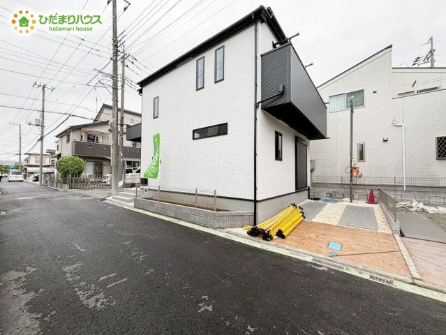 野田市山崎9期　新築戸建　1号棟の前面道路含む現地写真|完成いたしました(^^)/是非お問い合わせ下さい♪
