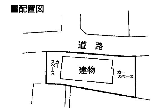 中古／川越市砂新田1丁目の区画図|2、3台駐車可能！（車種による）