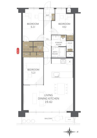 【間取り】上野ハイツ 