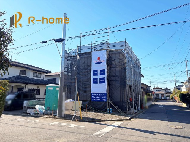 取手市光風台第1　新築戸建て　1号棟の外観|2026年2月完成予定！近隣の同仕様完成物件をご見学いただけます♪