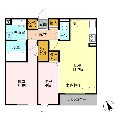 アゼリア松戸の間取り