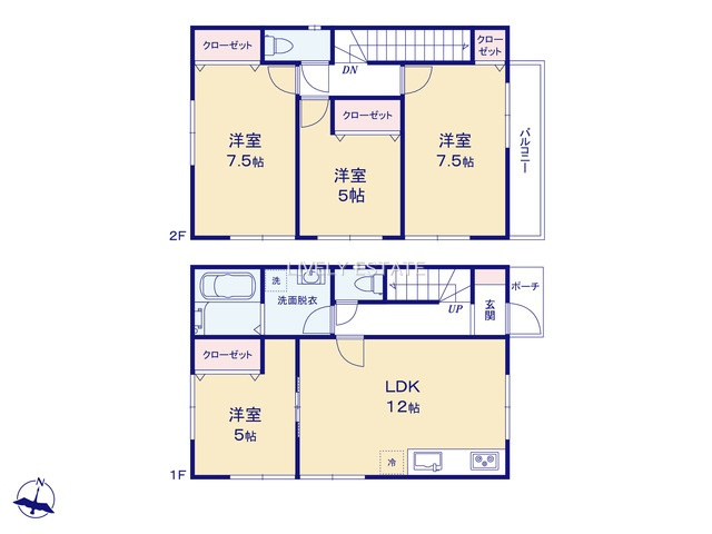 草加市瀬崎5丁目 中古戸建の間取り