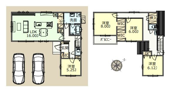 【区画図】 | 杉並区浜田山２丁目　売地 | 4LDK・土地面積170.24ｍ2・建物面積126.07ｍ2