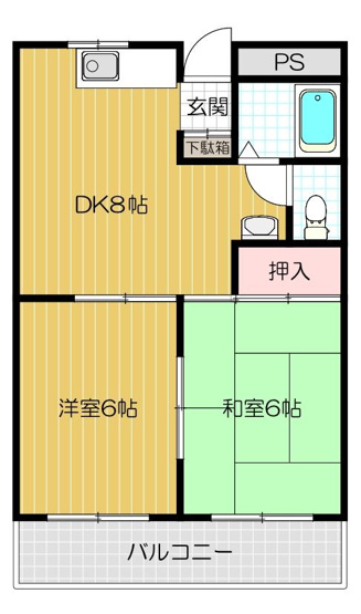 【間取り】 | 忍ヶ丘グリーンハイツ
