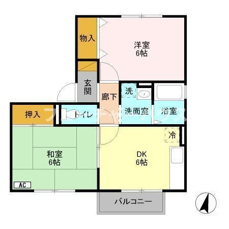 タントミール　Ｂの間取り