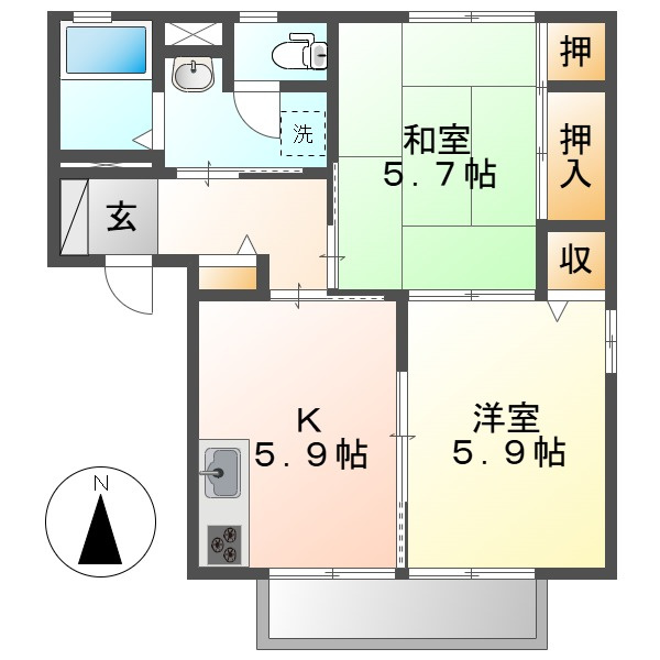 さくらＡの間取り