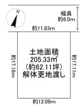 川西市水明台3丁目　建築条件付土地の画像