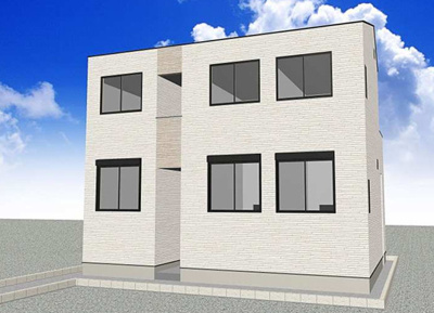 【外観パース】 | ハーモニーテラス一ツ家Ⅶ | 同一仕様写真