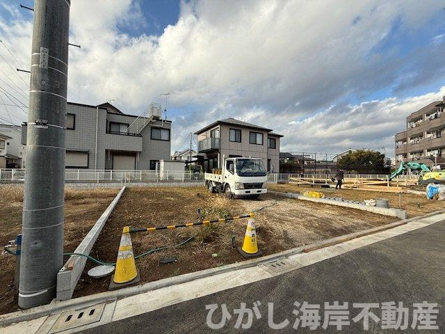 茅ヶ崎市出口町　新築戸建　　全６棟の外観|12月19日撮影　建築中　現地外観