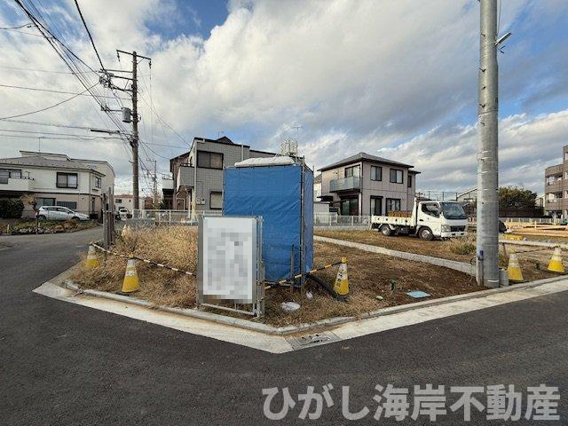 茅ヶ崎市出口町　新築戸建　　全６棟の外観|12月19日撮影　建築中　現地外観