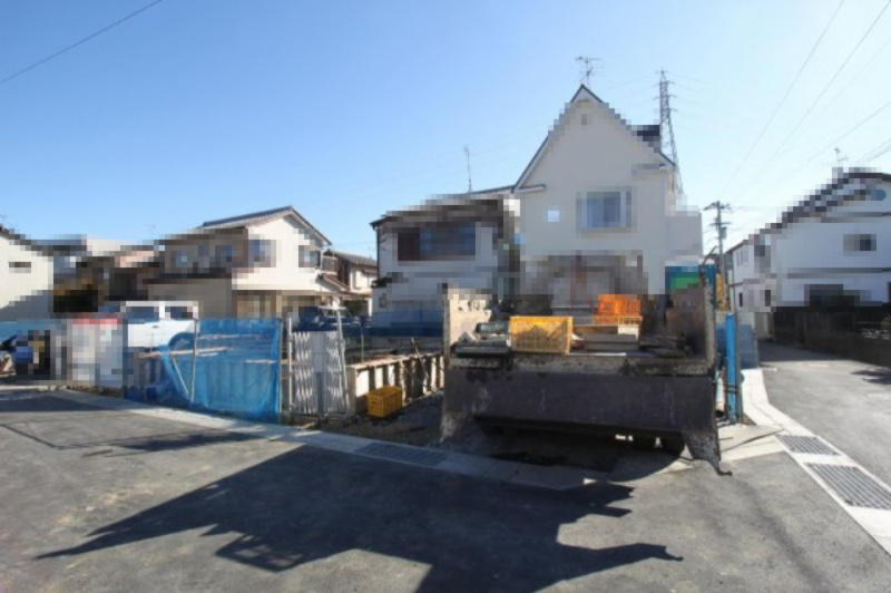 愛宕山南町　新築戸建　2号棟　【全3区画】の外観|建築中　3ＬＤＫ+ＷＩＣ
