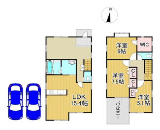 【間取り】 | 川西市新田2丁目1の7の34　中古一戸建て
