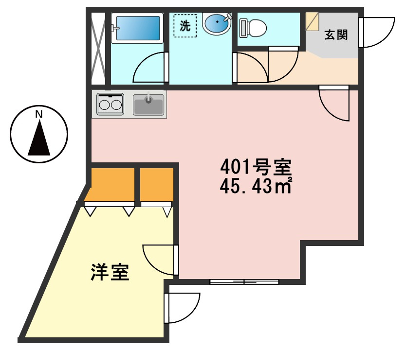 メイユール新小岩の間取り